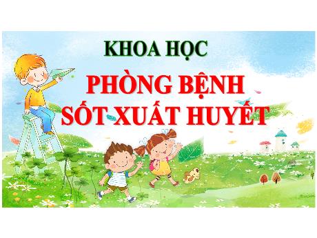 Bài giảng Khoa học Lớp 5 - Bài: Phòng bệnh sốt xuất huyết - Đặng Thị Xuân