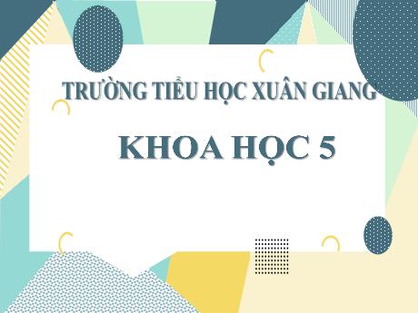 Bài giảng Khoa học Lớp 5 - Bài: Phòng tránh bị xâm hại - Năm học 2023-2024 - Đặng Thị Xuân