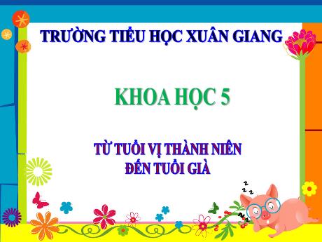 Bài giảng Khoa học Lớp 5 - Tuàn 5, Bài: Từ tuổi vị thành niên đến tuổi già - Trường Tiểu học Xuân Giang