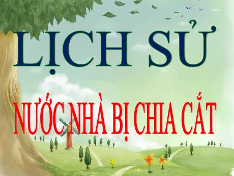 Bài giảng Lịch sử Lớp 5 - Bài: Nước nhà bị chia cắt