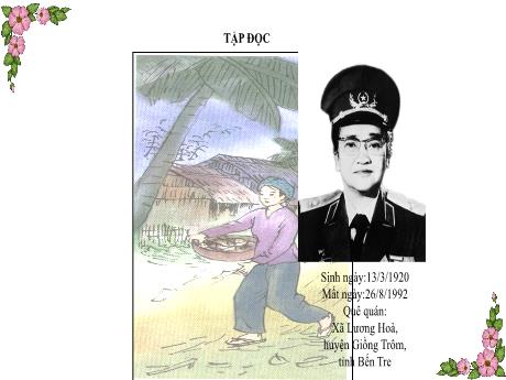 Bài giảng Tiếng Việt Lớp 5 (Tập đọc) - Tuần 31, Bài: Công việc đầu tiên