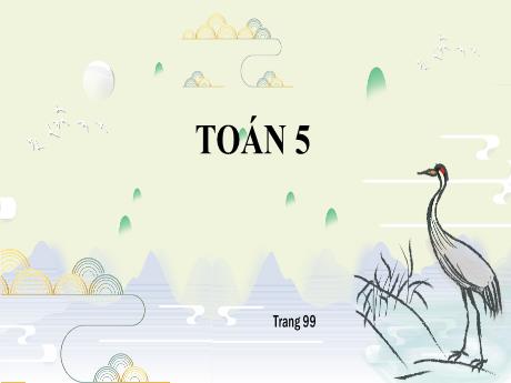 Bài giảng Toán Lớp 5 - Bài: Luyện tập (Trang 99)