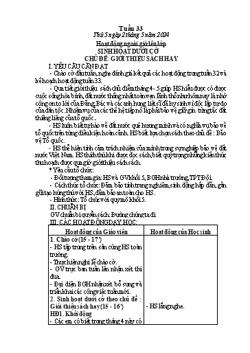 Giáo án Toán + Tiếng Việt Lớp 5 - Tuần 33 - Năm học 2023-2024